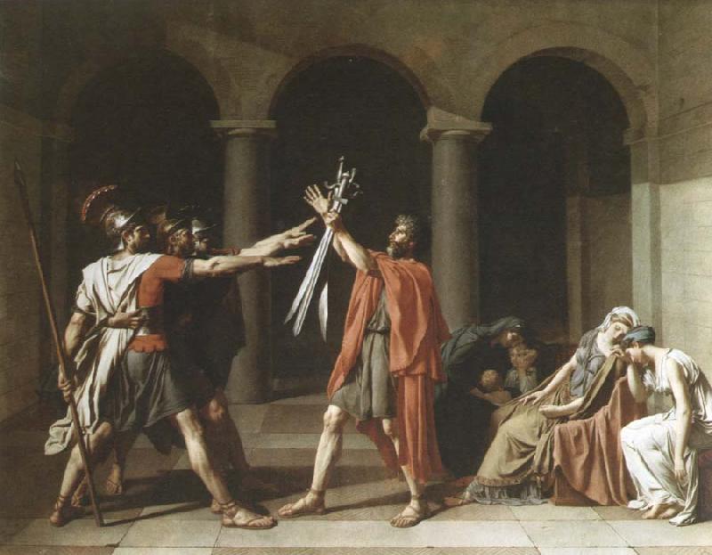 Jacques-Louis  David oath of the horatii